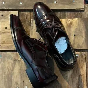 Johnston & Murphy Brown Oxford Shoes Sleek Leather Design Amazon.com | Johnston & Murphy Hartley Plain Toe Lace-Up  main image 4